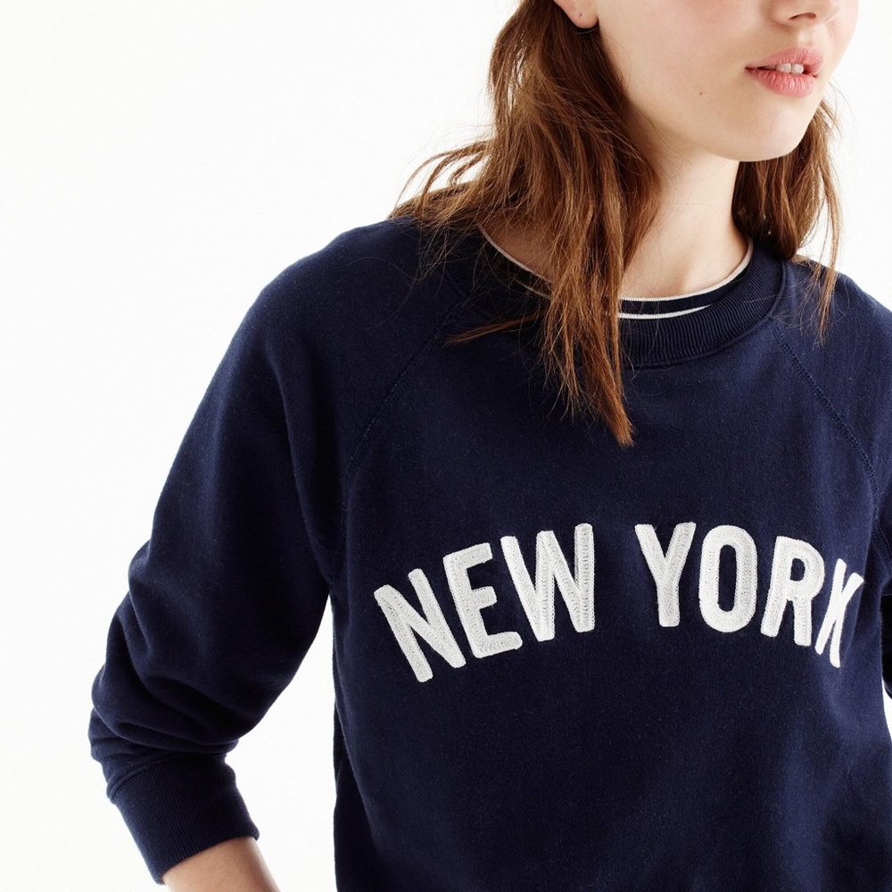 NWT J Crew New York Crewneck Pullover